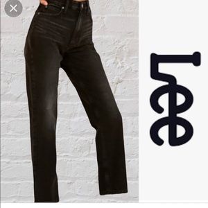 Lee washed black jeans